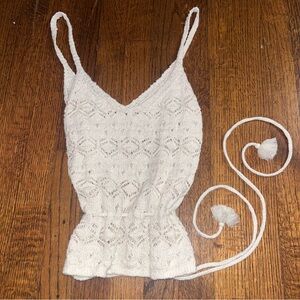 SO — Cream Knit Top